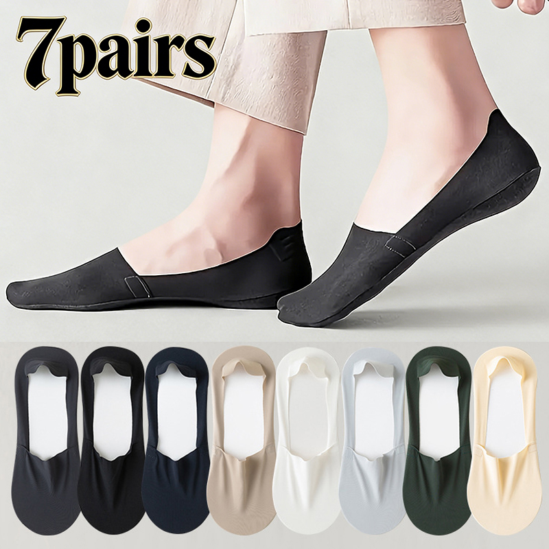 Ankle Sock Low Cut - 7 Pairs Men's Summer Non-Slip Thin