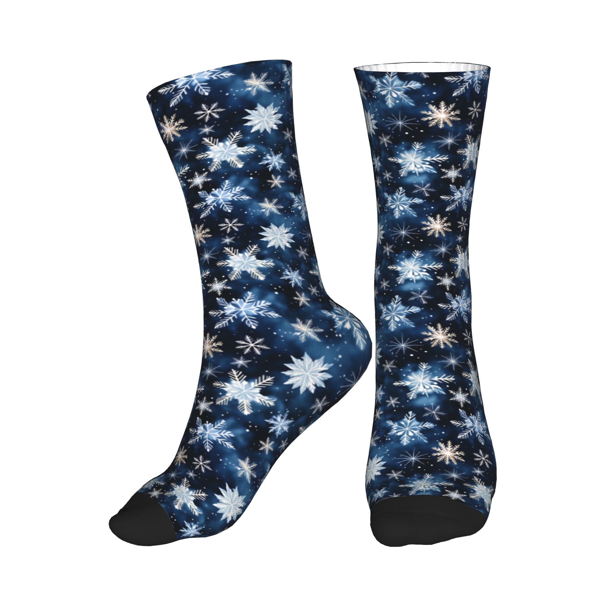 Navy Blue Snowflake Pattern Me - огляд і ціна Dress Sock Men