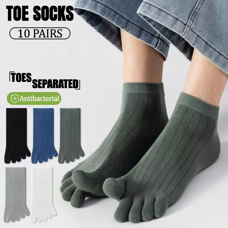10 Pairs Men Low-cut Toe Socks - огляд і ціна Ankle Sock Low Cut